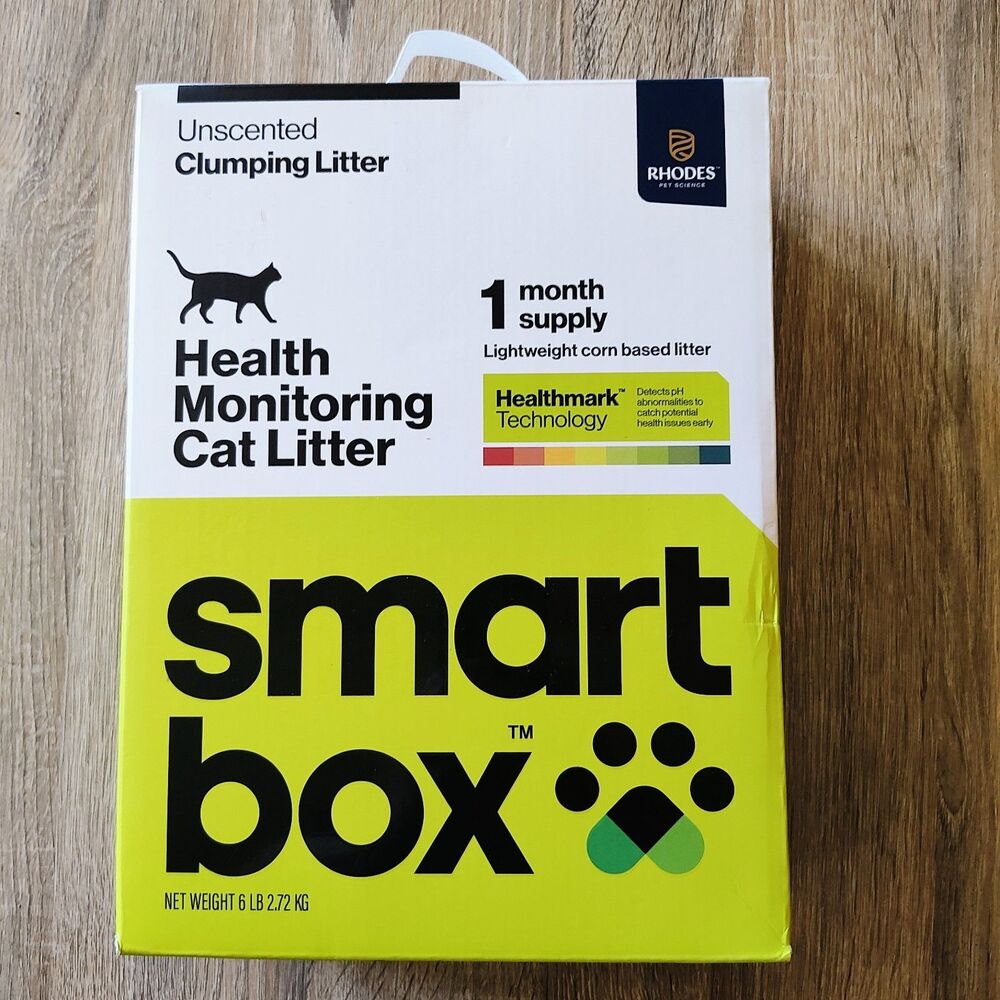 Smart Box Health Monitoring Clumping Cat Litter Unscented, 6 lb Box
